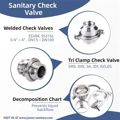 Zrozumienie sanitarnego zaworu zwrotnego: typy, zastosowania i wybór